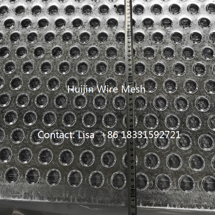 Convex hole perforated sheet- width